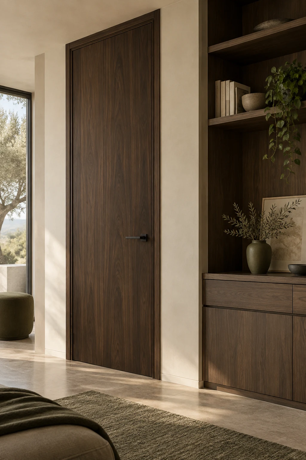 Immagine illustrativa di una porta interna dal design contemporaneo